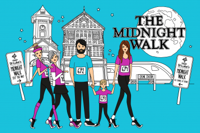 St Luke's Midnight Walk Branding